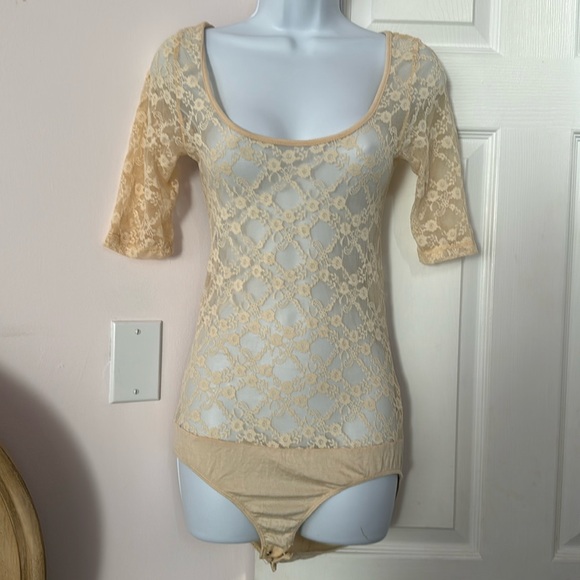 Ivory lace bodysuit